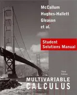 Cover of Calculus, Multivariable, Student Solutions Manual