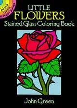 Cover of Little Flowers Stained Glass Coloring Book