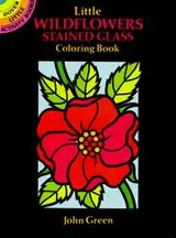 Cover of Little Wildflowers Stained Glass Coloring Book
