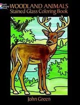 Cover of Woodland Animals Stained Glass Coloring Book