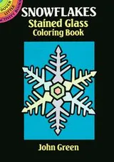 Cover of Snowflakes Stained Glass Coloring Book