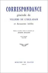 Cover of Correspondance générale et documents inédits
