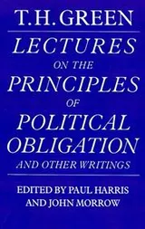 Cover of Lectures on the Principles of Political Obligation and Other Writings