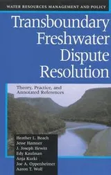 Cover of Transboundary freshwater dispute resolution