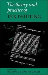 Cover of The Theory and practice of text-editing