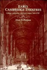 Cover of Early Cambridge theatres