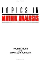 Cover of Topics in Matrix Analysis