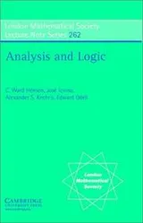 Cover of Analysis and logic