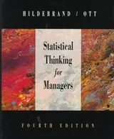 Cover of Statistical thinking for managers
