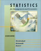 Cover of Statistics for management and economics