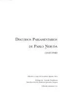 Cover of Discursos parlamentarios de Pablo Neruda
