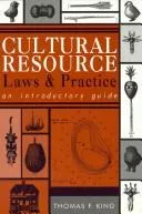 Cover of Cultural resource laws and practice