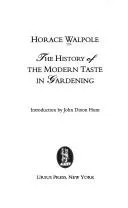 Cover of The history of the modern taste in gardening