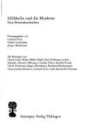 Cover of Hölderlin und die Moderne