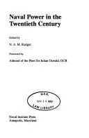 Cover of Naval power in the twentieth century