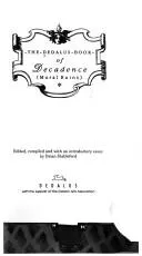 Cover of The Dedalus book of decadence (moral ruins)