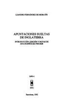 Cover of Apuntaciones sueltas de Inglaterra