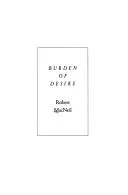 Cover of Burden of desire