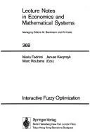 Cover of Interactive fuzzy optimization