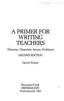 Cover of A primer for writing teachers