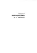Cover of Handbook of training and development for the public sector