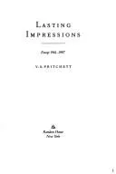 Cover of Lasting impressions