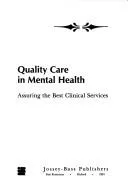 Cover of Quality care in mental health