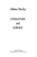 Cover of Literature and science