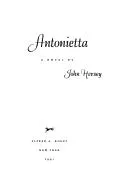 Cover of Antonietta