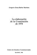 Cover of La elaboración de la Constitución de 1978