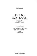 Cover of Leçons sur Platon