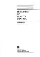 Cover of Principles of quality control
