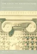 Cover of The logic of architecture