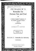Cover of Petrarch's Remedies for fortunefair and foul