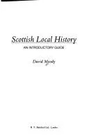 Cover of Scottish local history