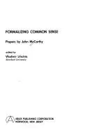 Cover of Formalizing common sense