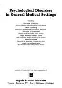Cover of Psychological disorders in general medical settings