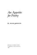 Cover of An appetite for poetry