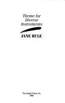 Cover of Theme for diverse instruments