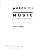 Cover of Words on music