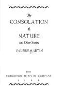 Cover of The consolation of nature, and other stories