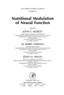Cover of Nutritional modulation of neural function