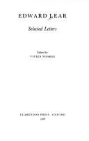 Cover of Edward Lear