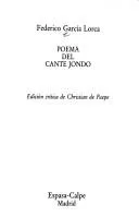 Cover of Poema del cante jondo