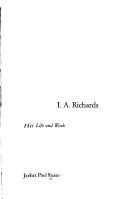 Cover of I.A. Richards