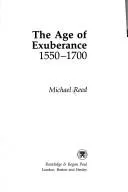 Cover of The age of exuberance, 1550-1700
