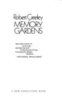 Cover of Memory gardens
