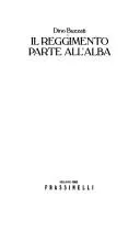 Cover of Il reggimento parte all'alba