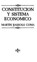 Cover of Constitución y sistema económico