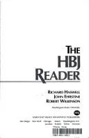 Cover of The HBJ reader